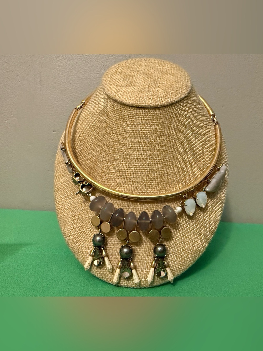 J.Crew Collar Gold Tone Statement Necklace